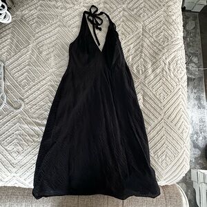 J Crew black halter dress